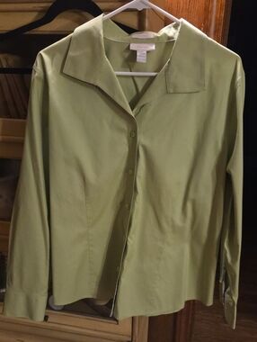 Chico's No-iron Long Sleeve Shirt Size 3